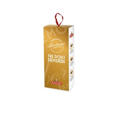 Tris Panettone > Classique-Abricot-Grand Piémont "Albertengo" en boite - 3x 100 gr Cadeau de Noël