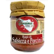 Sauce de saucisses et cpes sans gluten Cucina Toscana - 180 gr 100% rag Italien