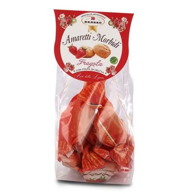 Amaretti moelleux saveur fraise doux - 150 gr Macaron Italien