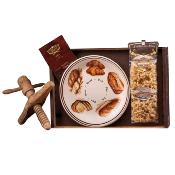 Coffret cadeau Pâtes de Gragnano I.G.P. "La Fabbrica della Pasta" - 500 gr avec Assiette - Décoration Pain