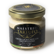 Crme de fromage Cacio et poivre  la truffe d't Giuliano Tartufi - 80 gr Idal pour les ptes