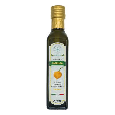 Huile d'olive extra vierge avec infusion de Piment ( Moruga jaune italien ) - 250 ml 